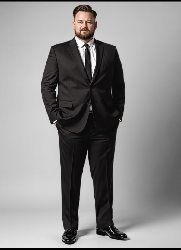 Classic Black Big and Tall Suit